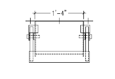 Flared Headroom Clamshell Gates